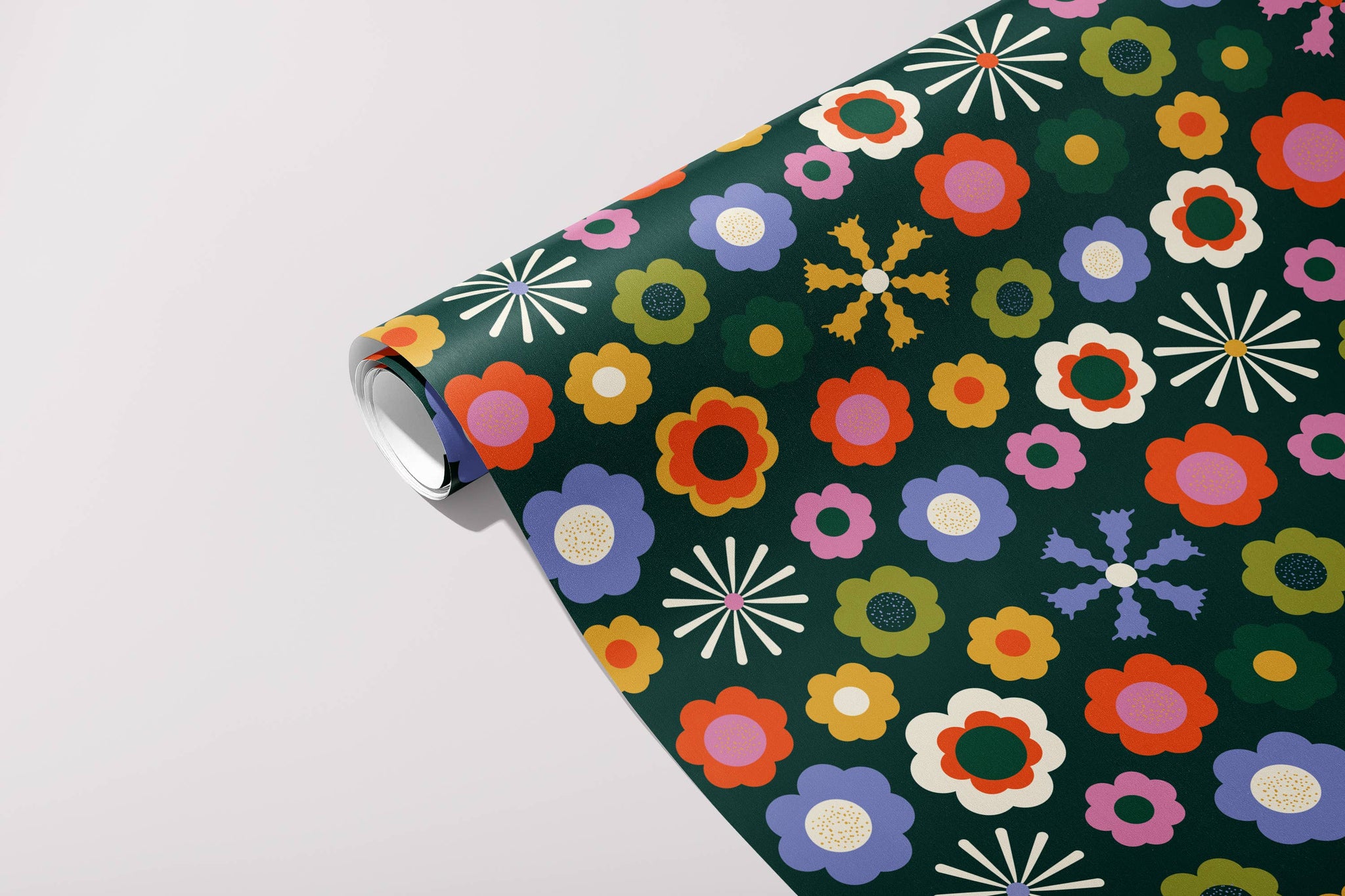 "60s Floral" Gift Wrap