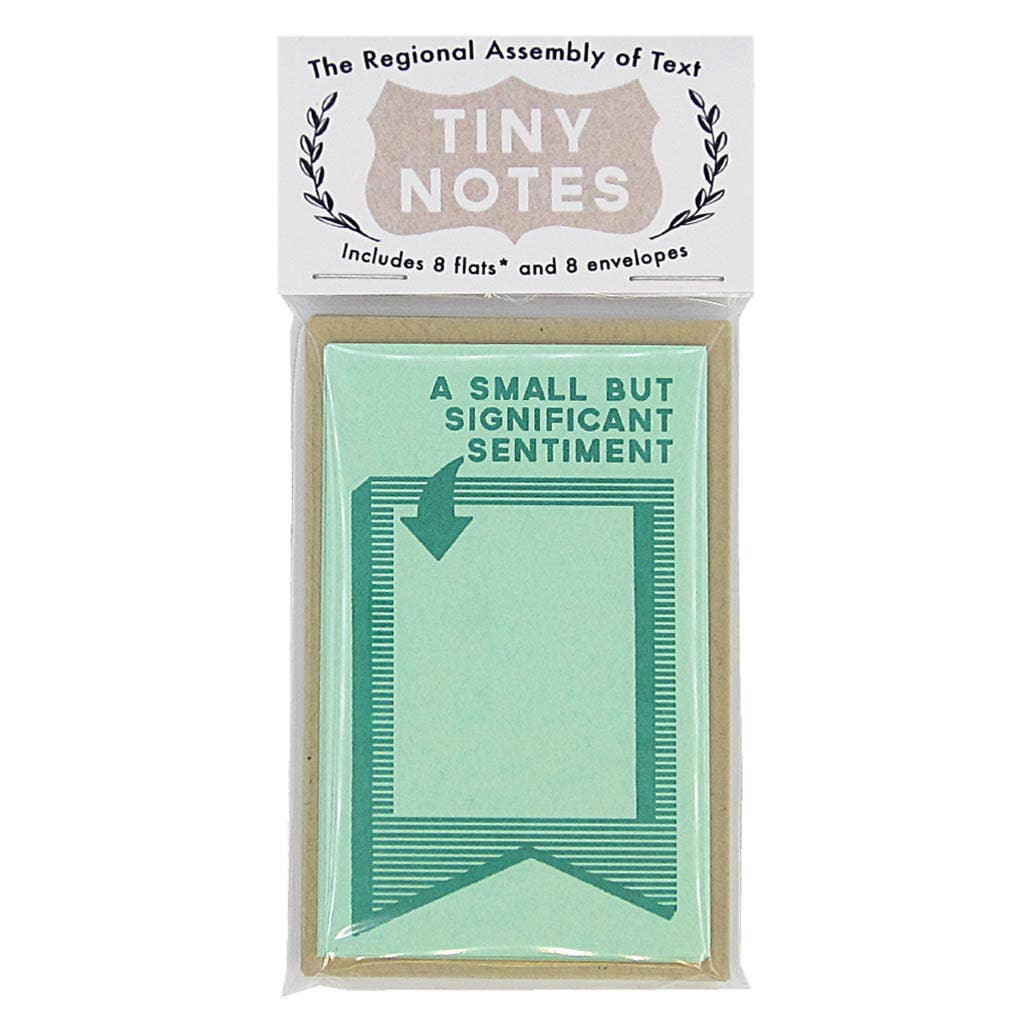 Tiny Notes: A Small But Significant Sentiment