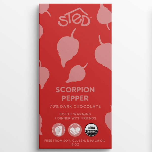 Mini Scorpion Pepper (70% Dark Chocolate)