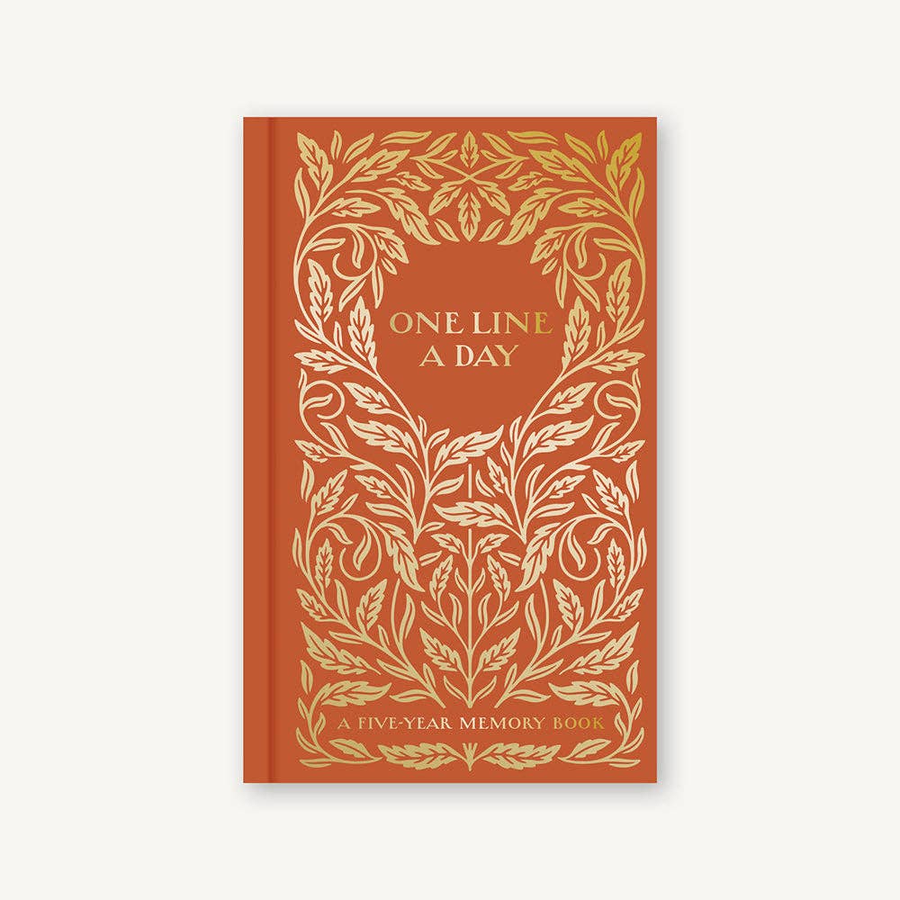 One Line a Day: A Five-Year Memory Book (Gilded)