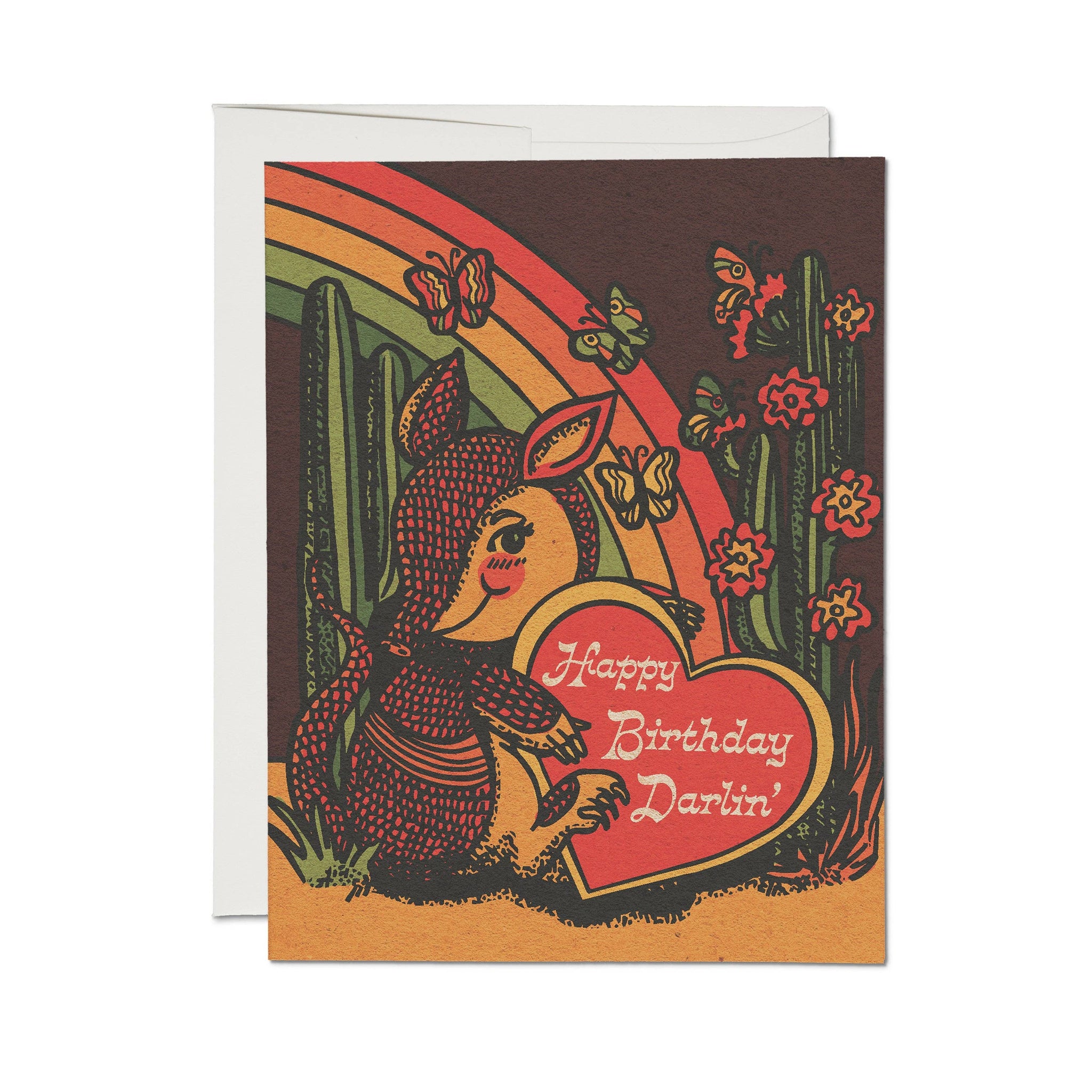 "Armadillo Darlin" Birthday Greeting Card