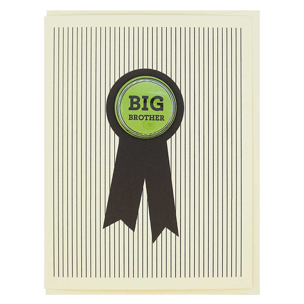 "Big Brother" Greeting Card & Button