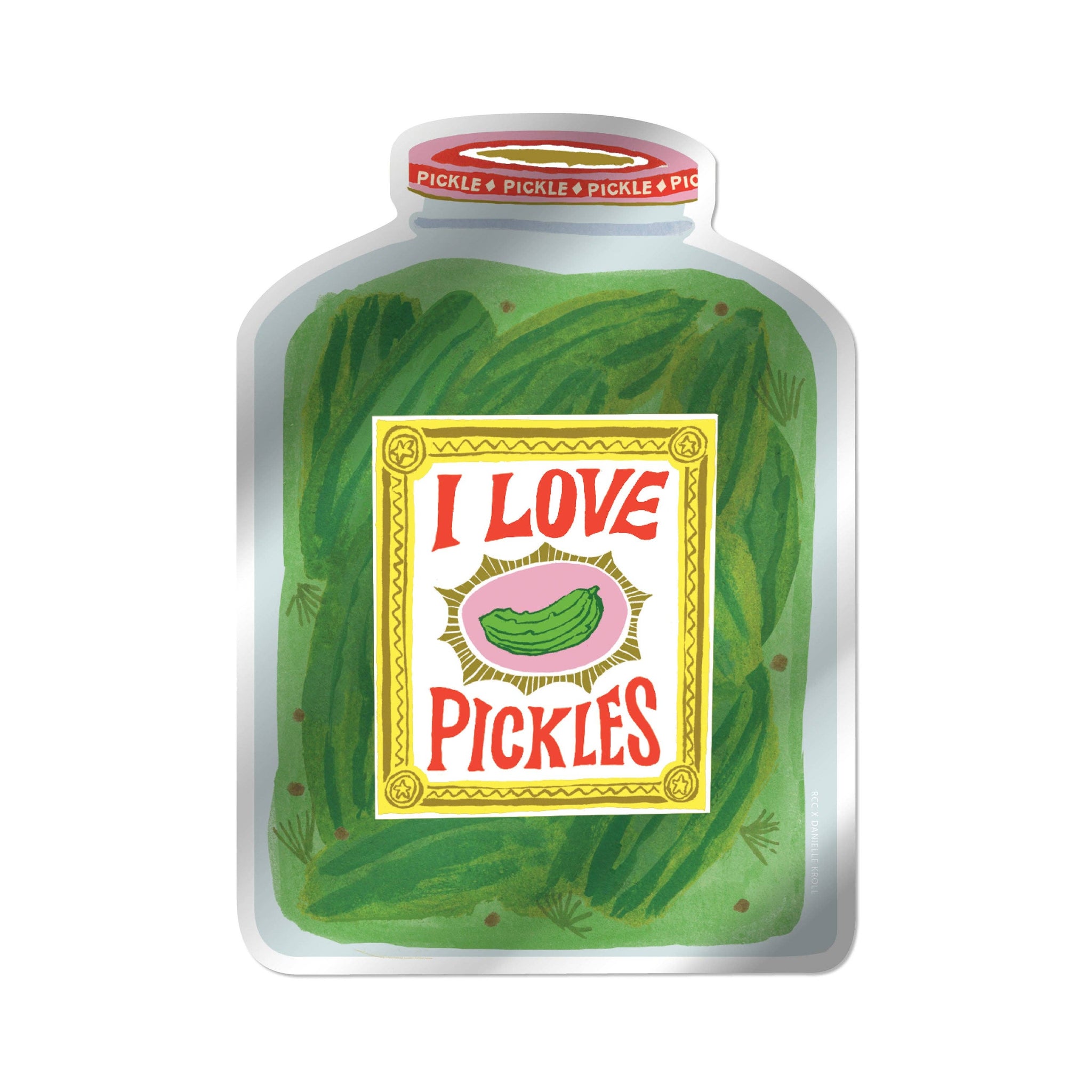 "I Love Pickles" Sticker