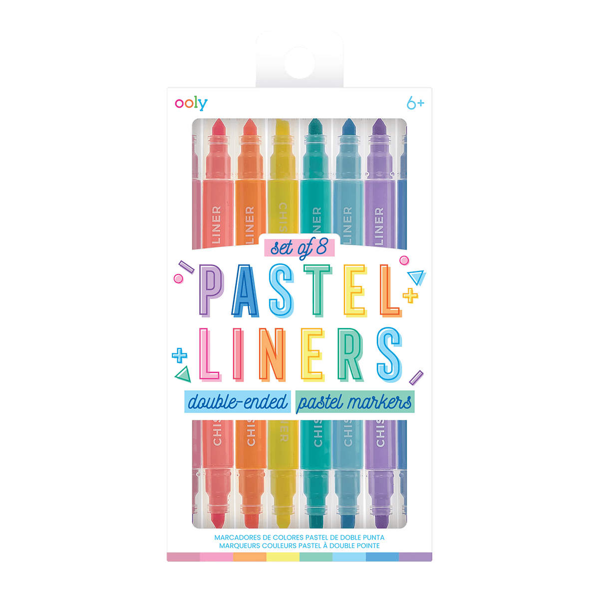 Pastel Liners: Double-Ended Pastel Markers (Set of 8)