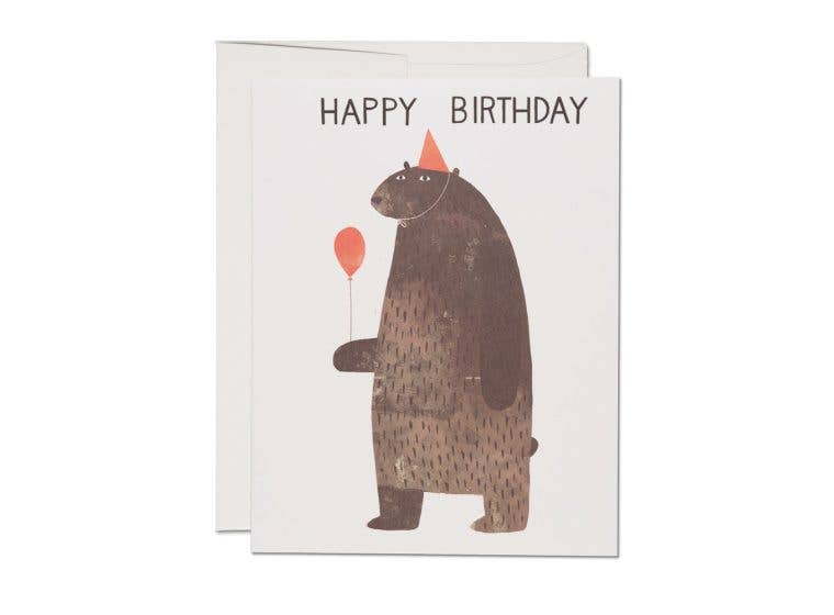 "Party Bear" Birthday Greeting Card