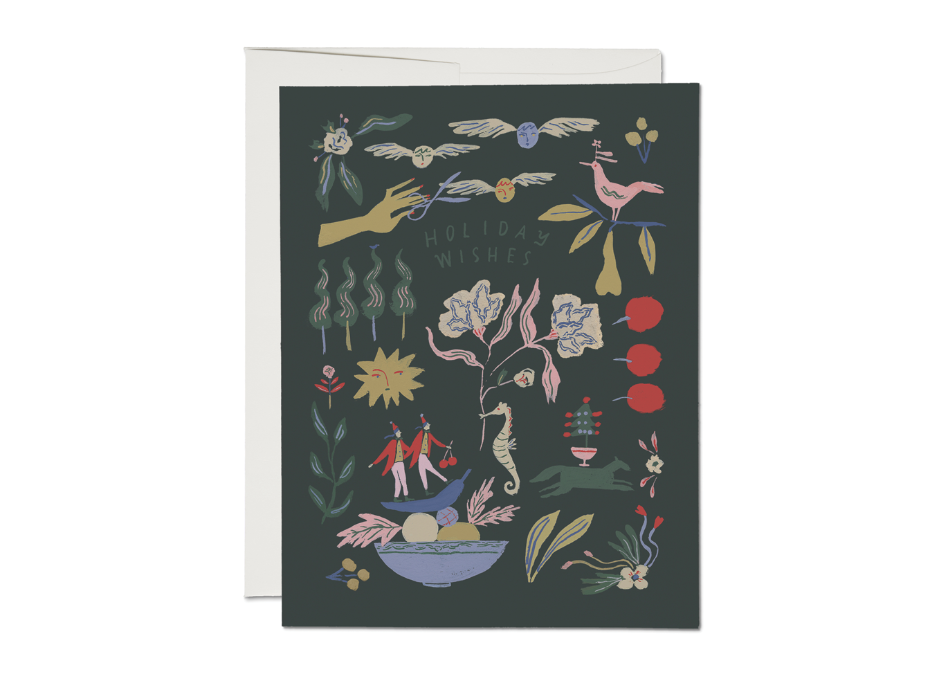 "Emerald Holiday" Greeting Card
