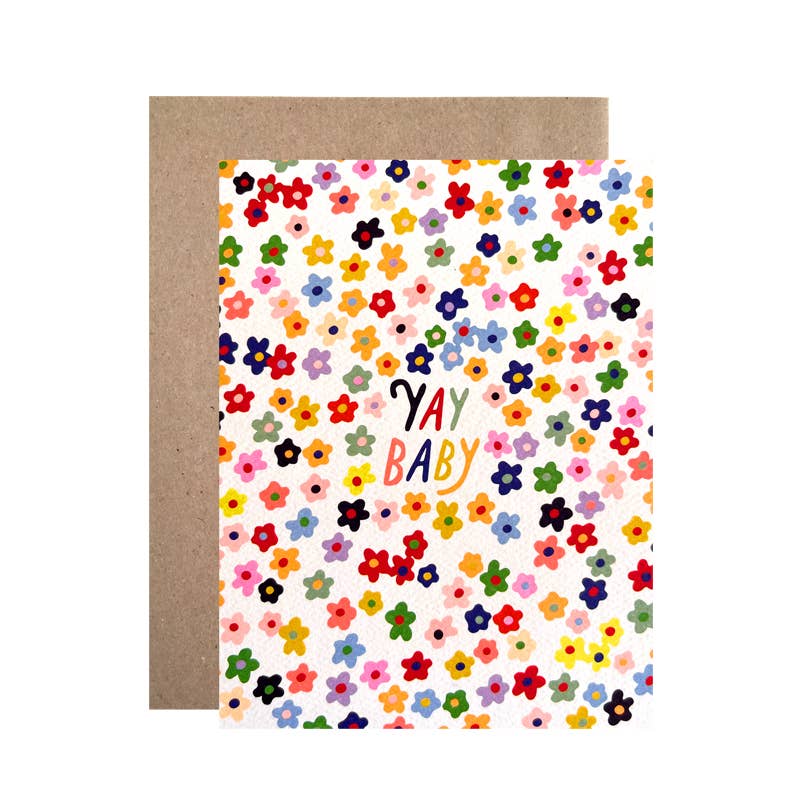 "Yay Baby Daisies" Greeting Card