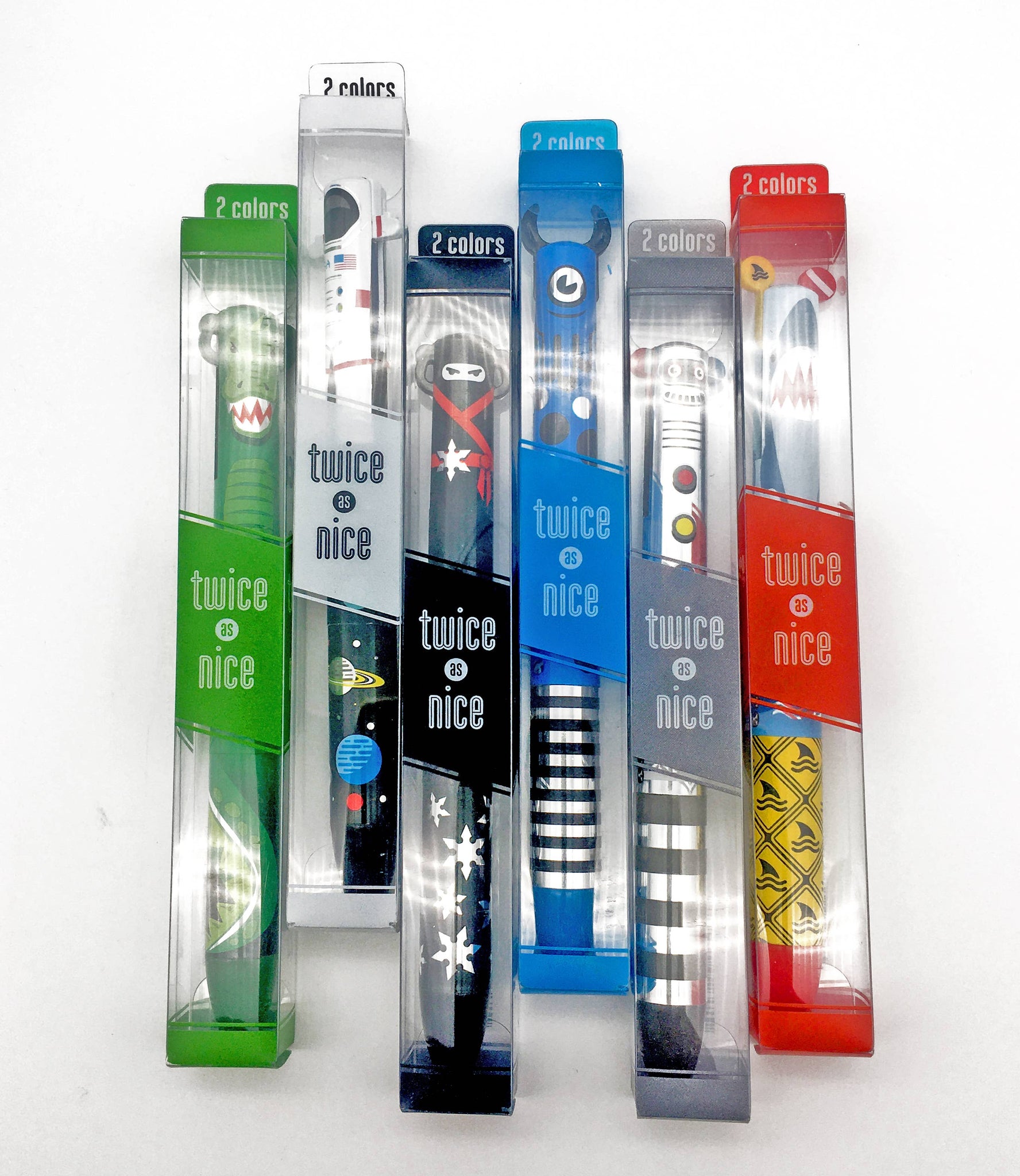 Twice as Nice: Metallic 2-Color Click Pen