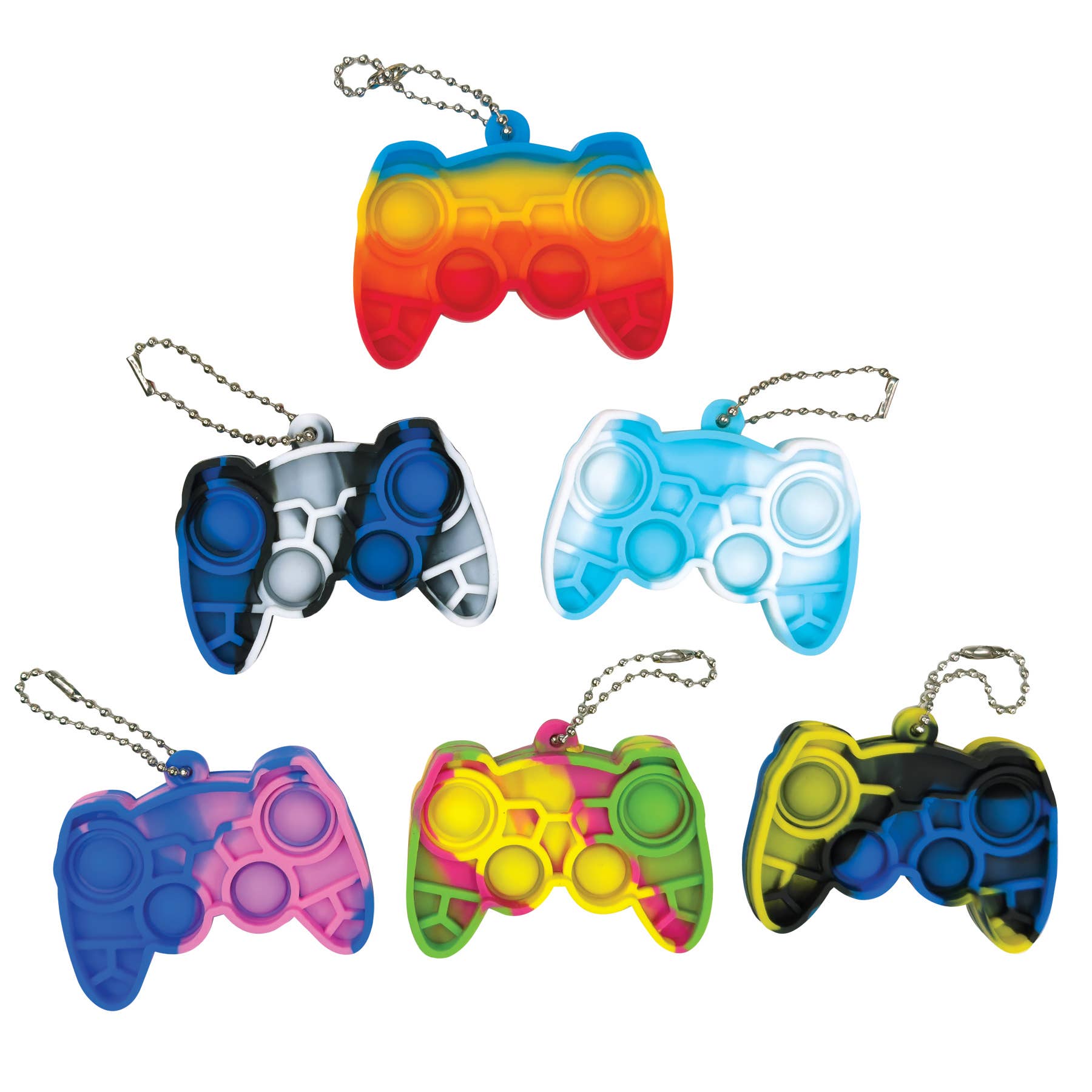 Pop & Go: Game Controller Fidget Keychain
