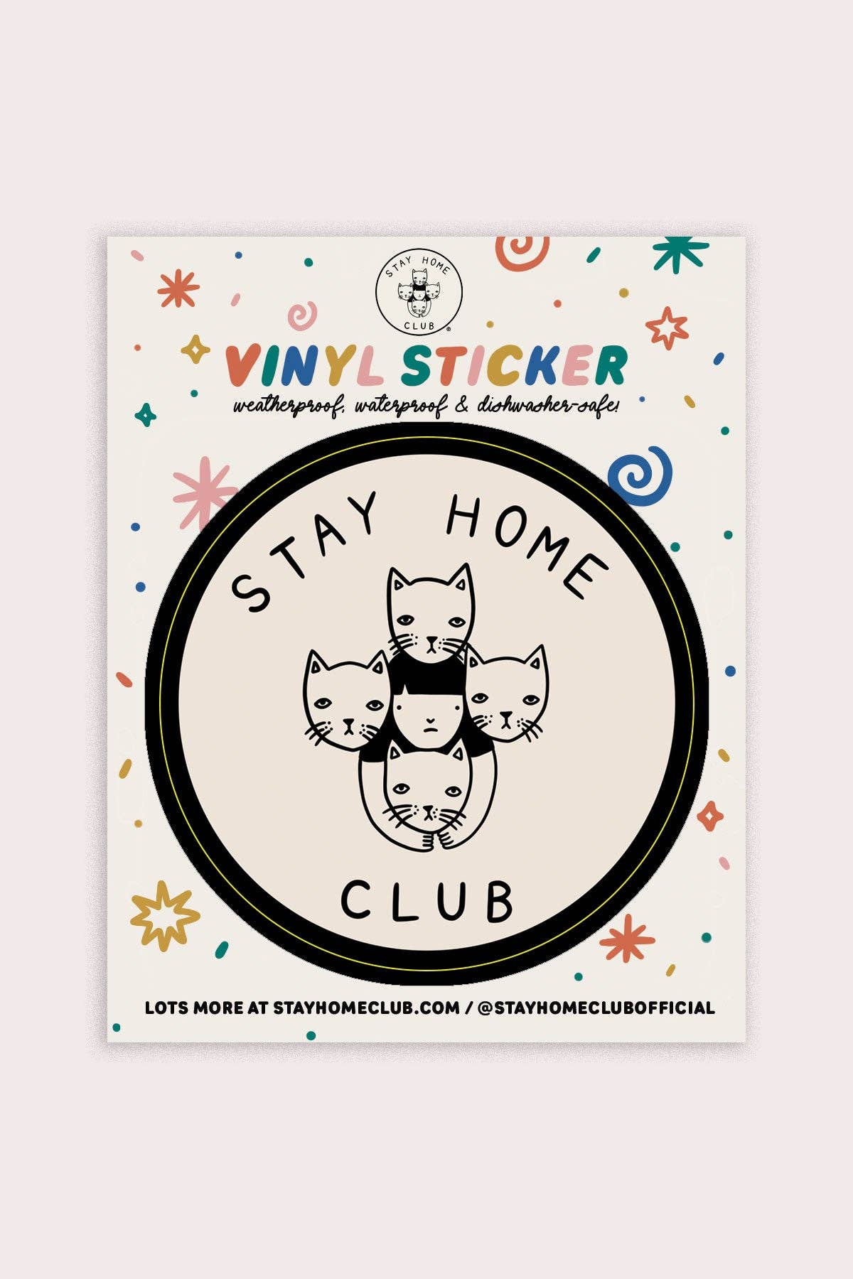 "Stay Home Club Logo" Vinyl Sticker
