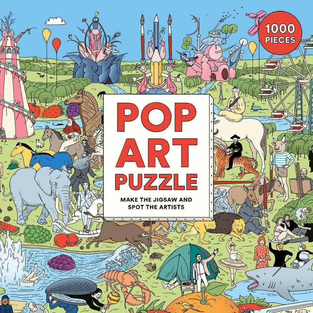 "Pop Art: Make the Jigsaw and Spot the Artists" Puzzle (1000 Piece)