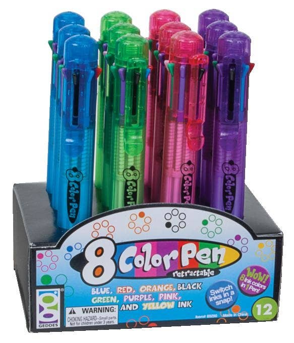 8-Color Retractable Pen