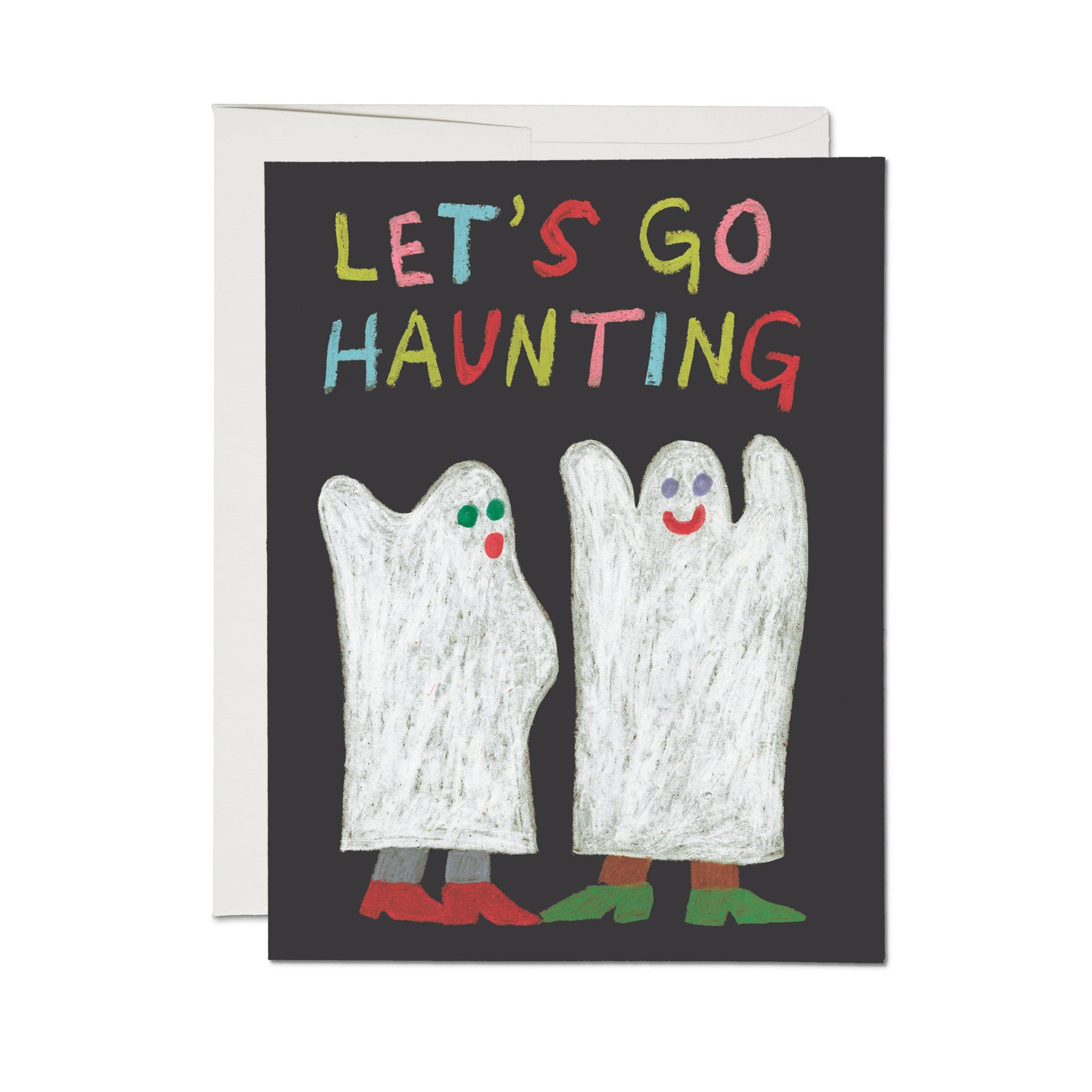 "Let's Go Haunting" Greeting Card