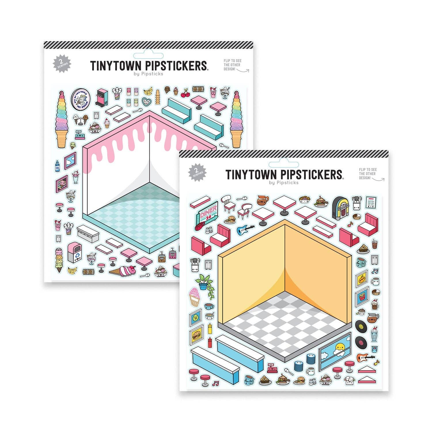 Tinytown Stickers: Floats & Fries