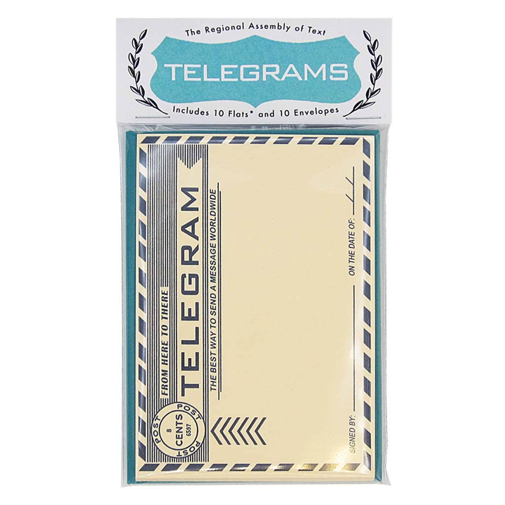 "Telegram" Note Cards