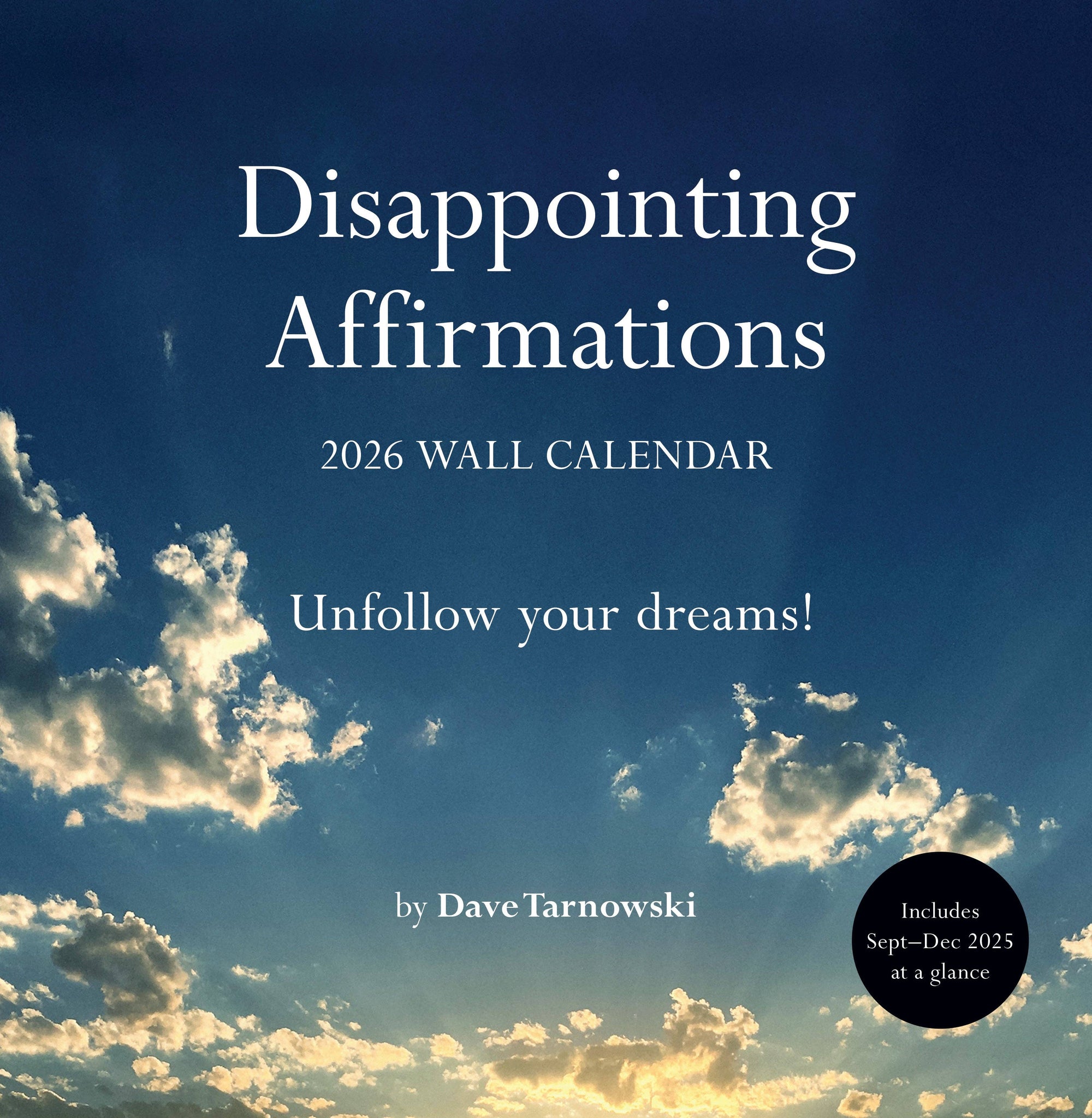 Disappointing Affirmations: 2026 Wall Calendar