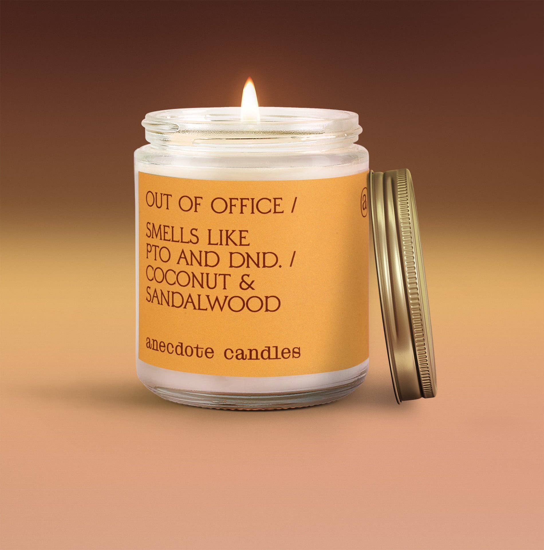 Out of Office (Coconut & Sandalwood) Glass Jar Candle