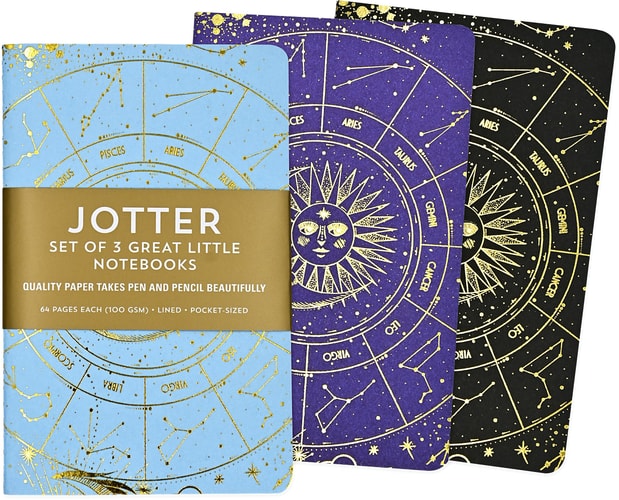 Celestial Jotter Notebooks (3 Pack) - Peter Pauper Press Cover Image