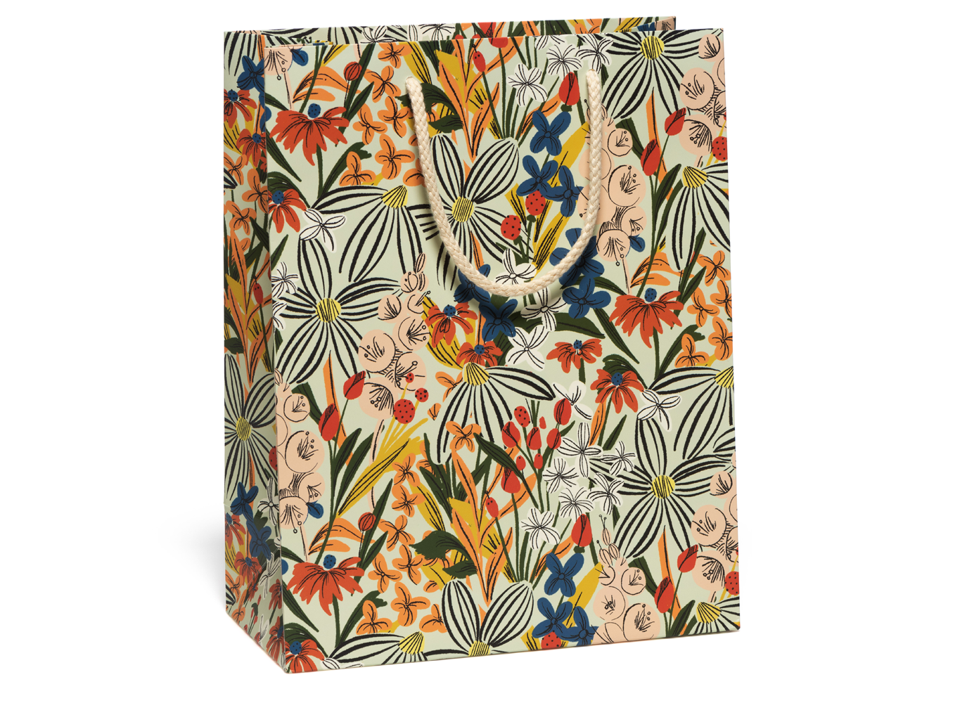 "Striped Florals" Gift Bag