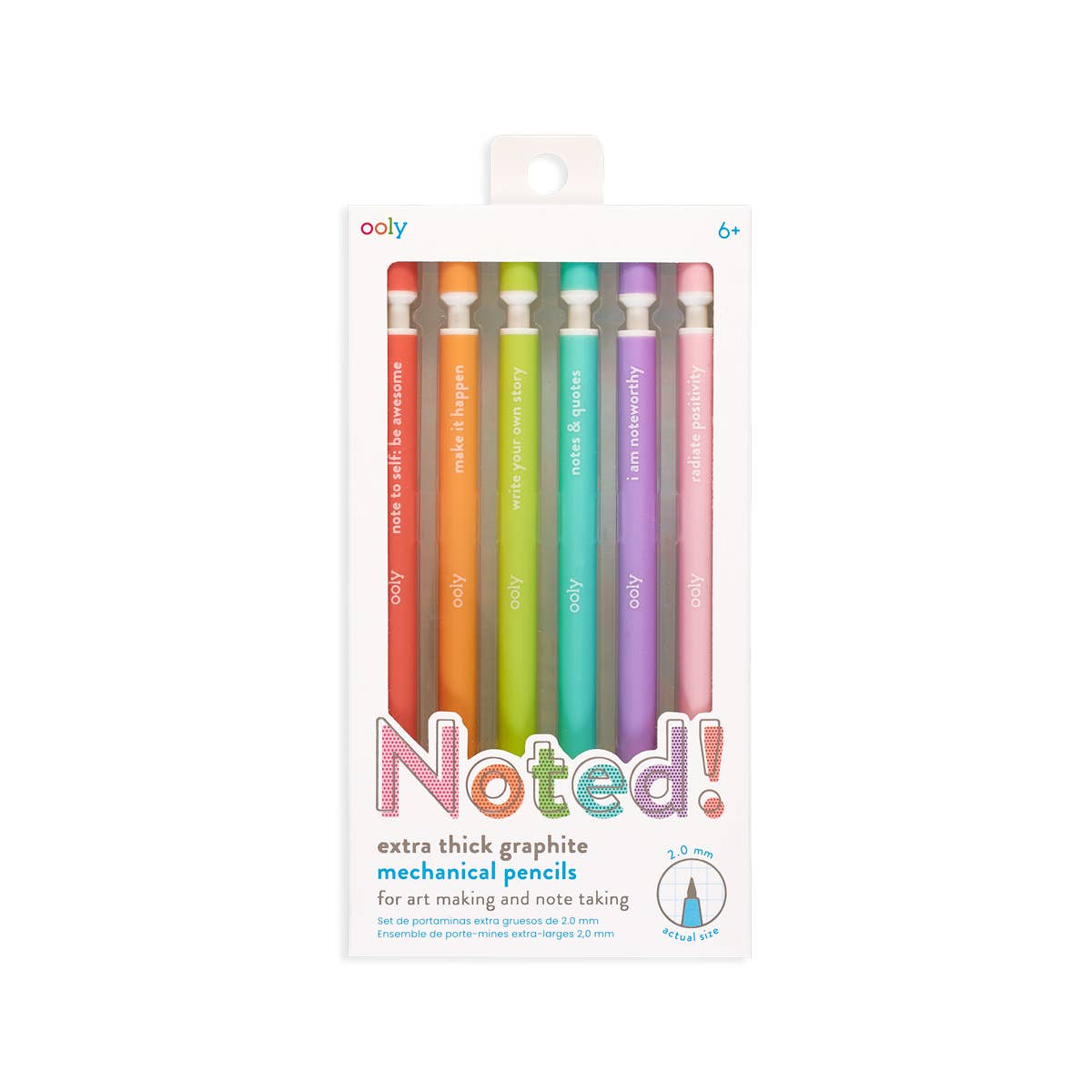 Noted! Graphite Mechanical Pencils (Set of 6)
