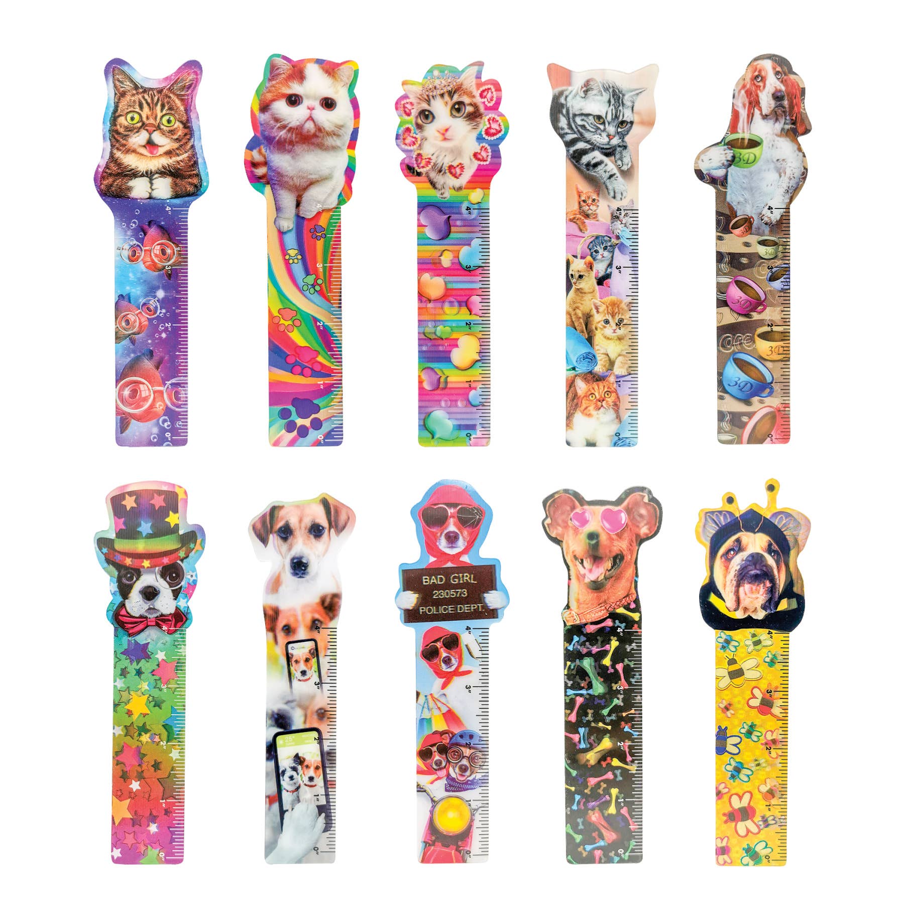 "Furry Friends" 3-D Lenticular Bookmark
