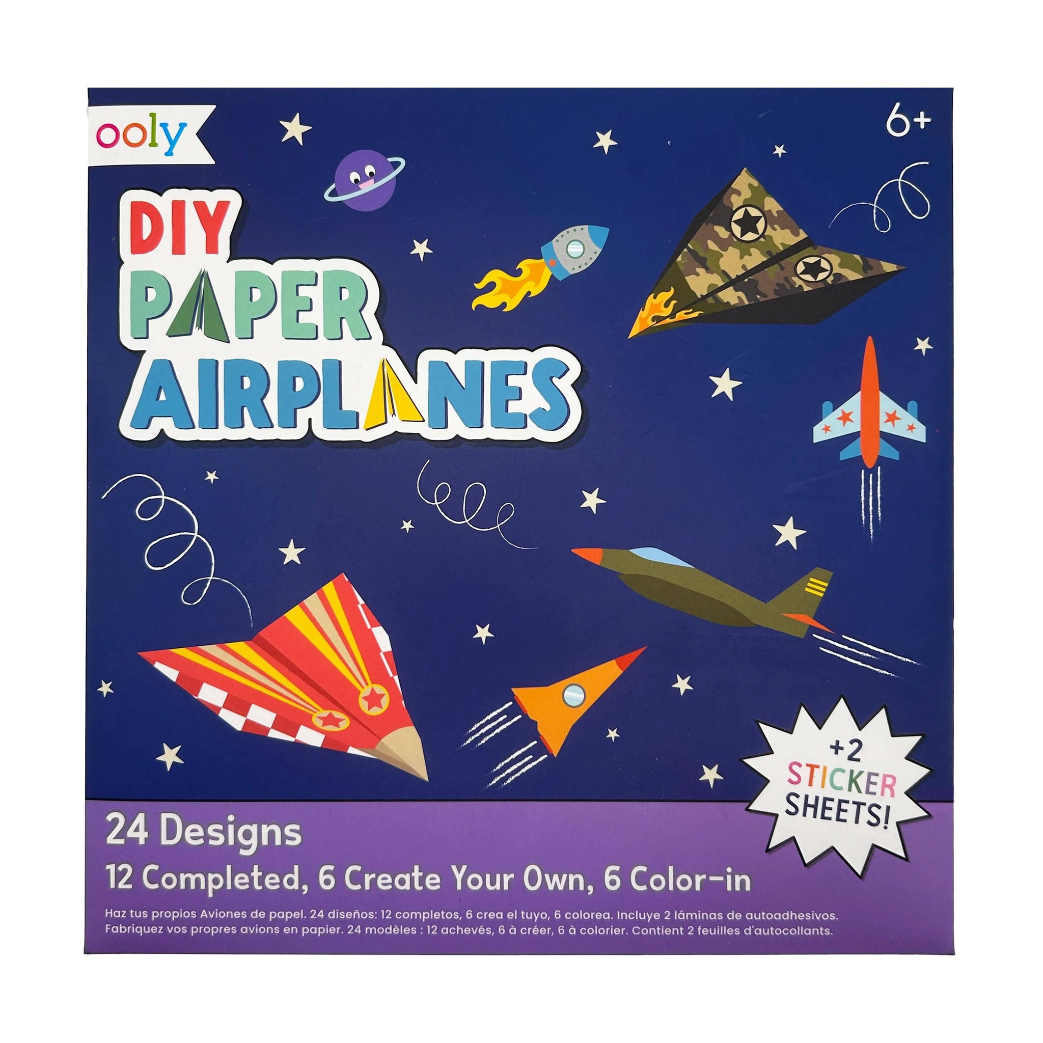 D.I.Y. Paper Air Planes Activity Kit (Set of 24 Designs)