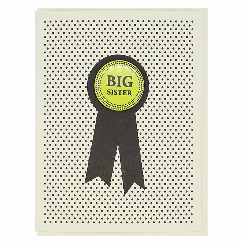 "Big Sister" Greeting Card & Button