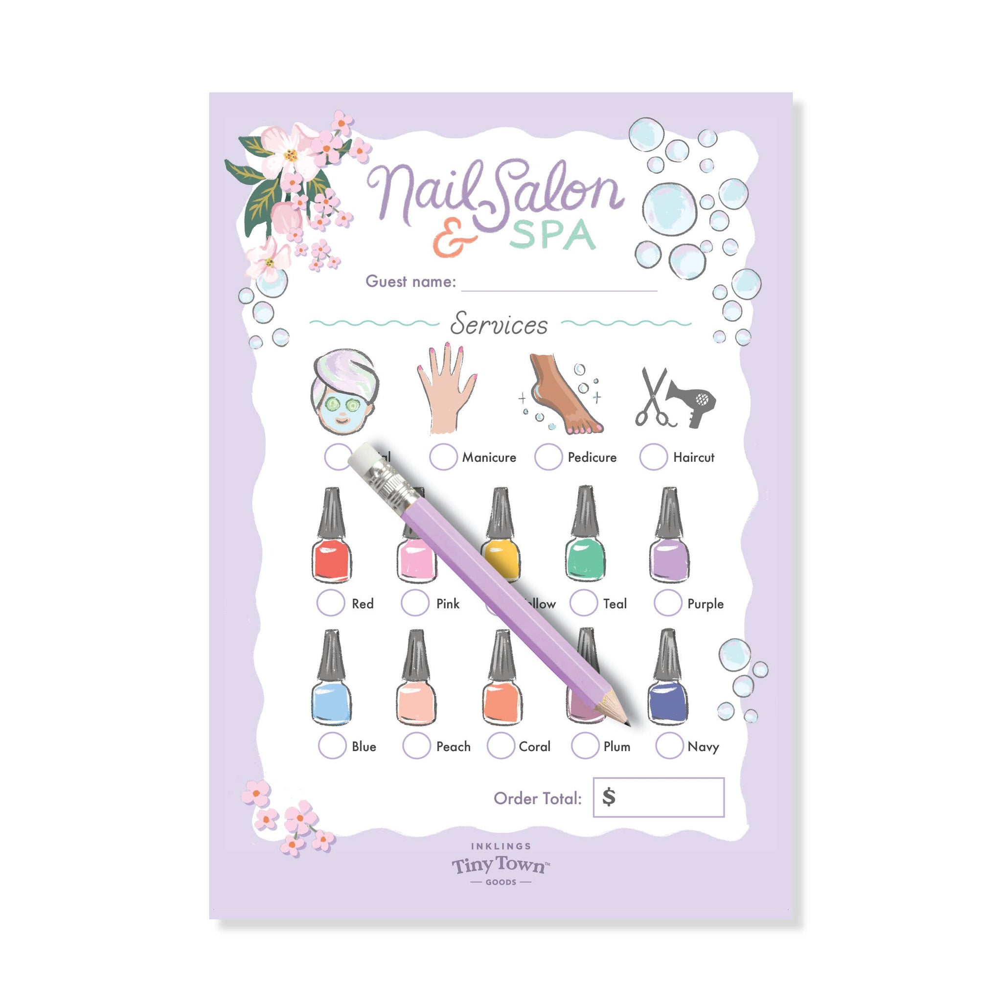 Inklings Tiny Town™ Play Notepad: Nail Salon & Spa
