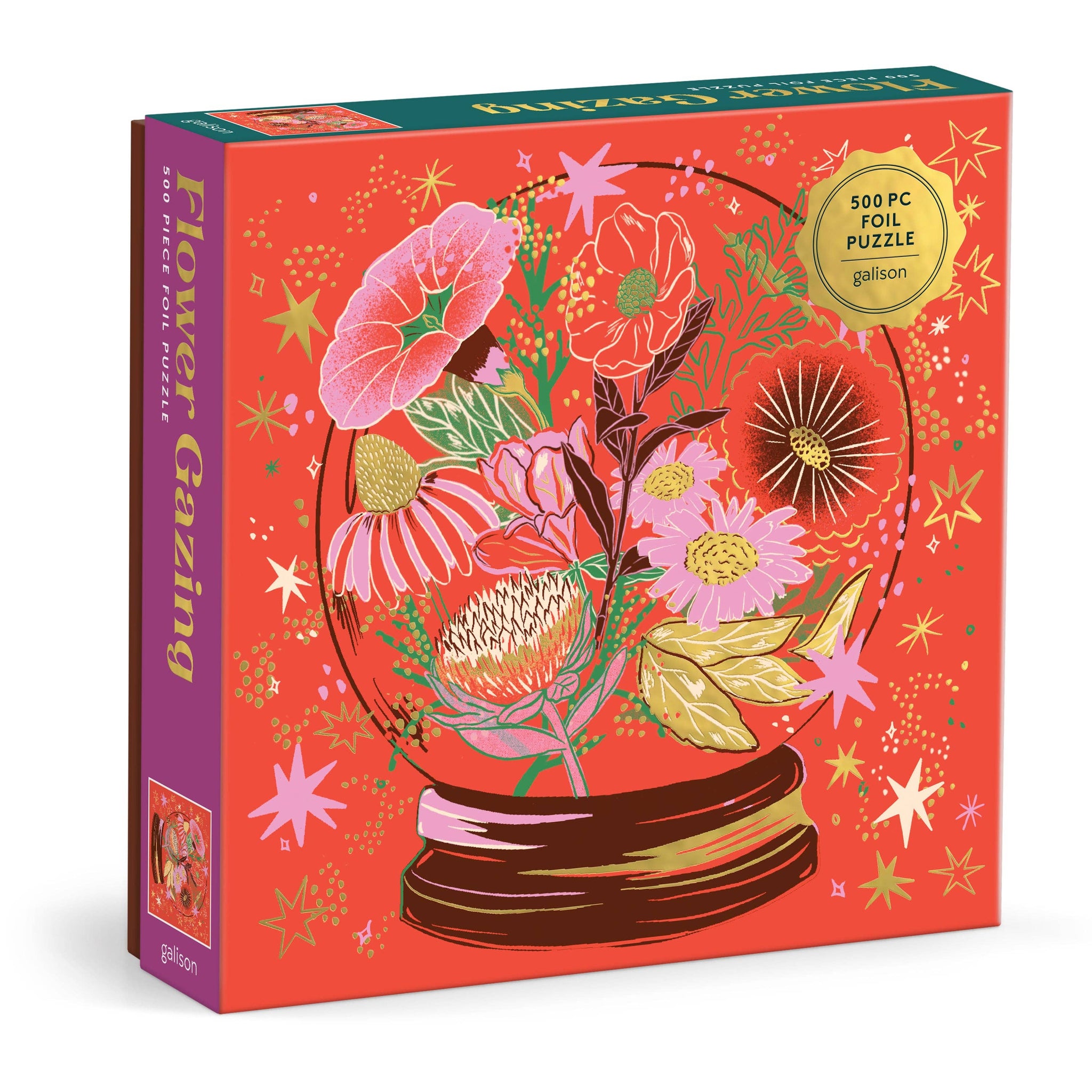 "Flower Gazing" Foil Puzzle (500 Piece)