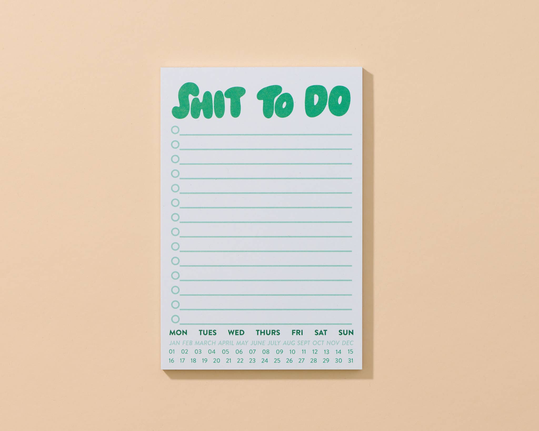 "Shit To Do" Notepad