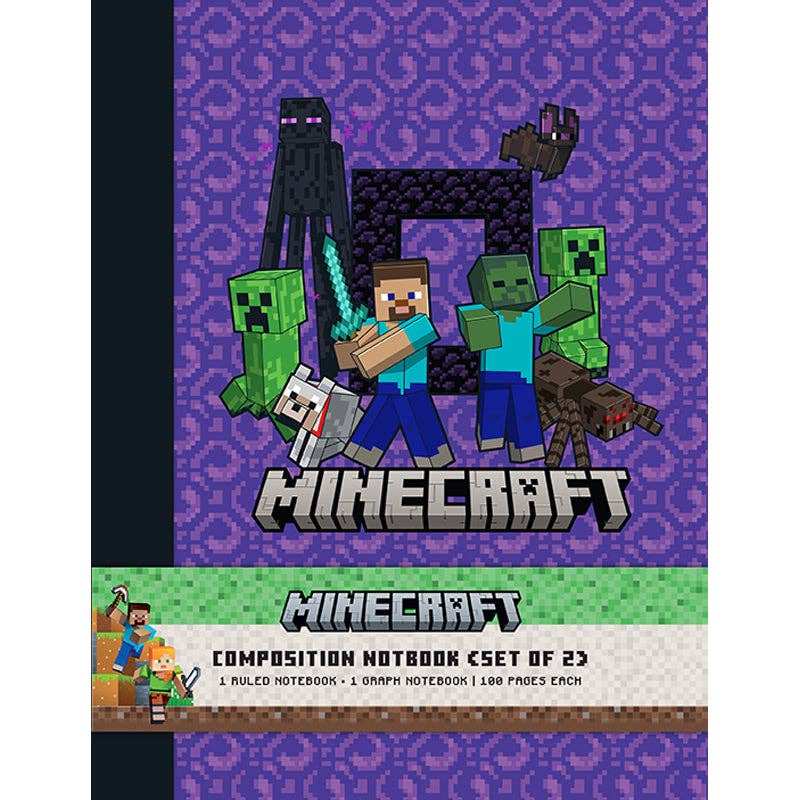 Minecraft Composition Notebooks (Set of 2)