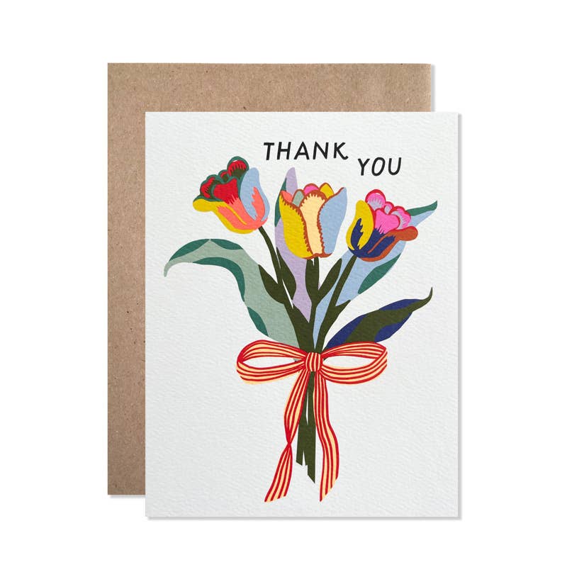 "Tulips Thank You" Greeting Card