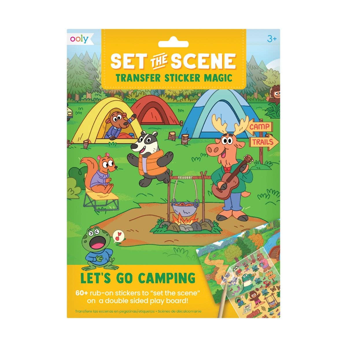 Let's Go Camping! Set The Scene: Transfer Sticker Magic