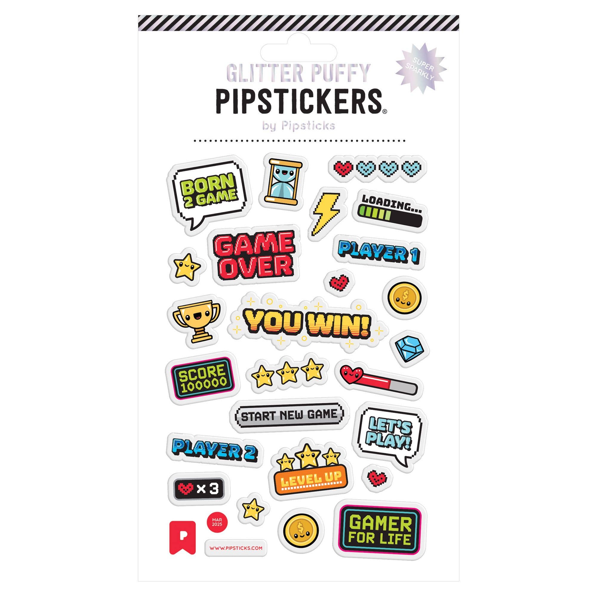 "Gamer Glossary" Puffy Stickers