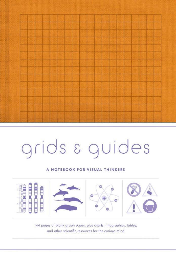 Grids & Guides: A Notebook for Visual Thinkers (Orange)