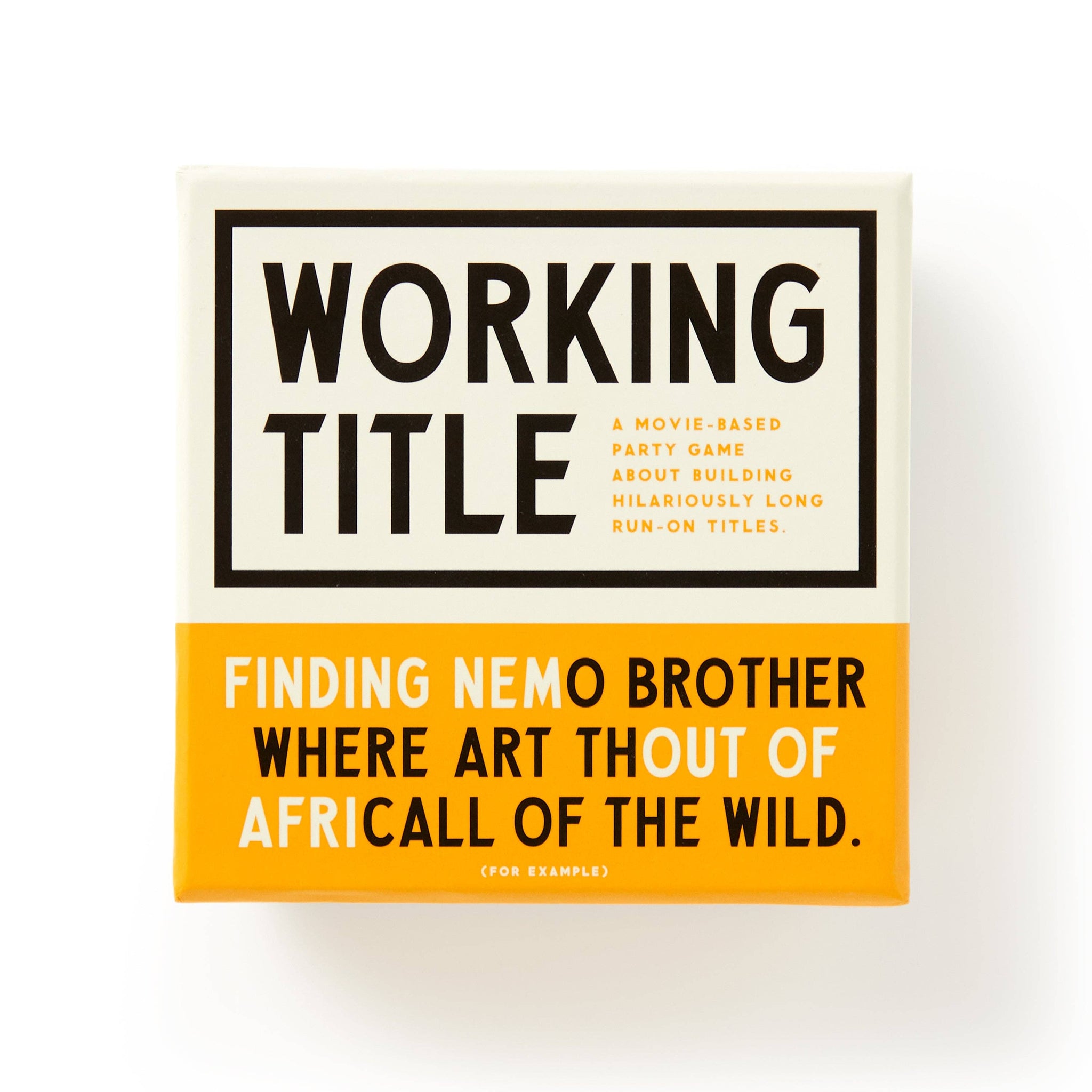 Working Title: A Movie-Based Party Game About Building Hilariously Long Run-On Titles