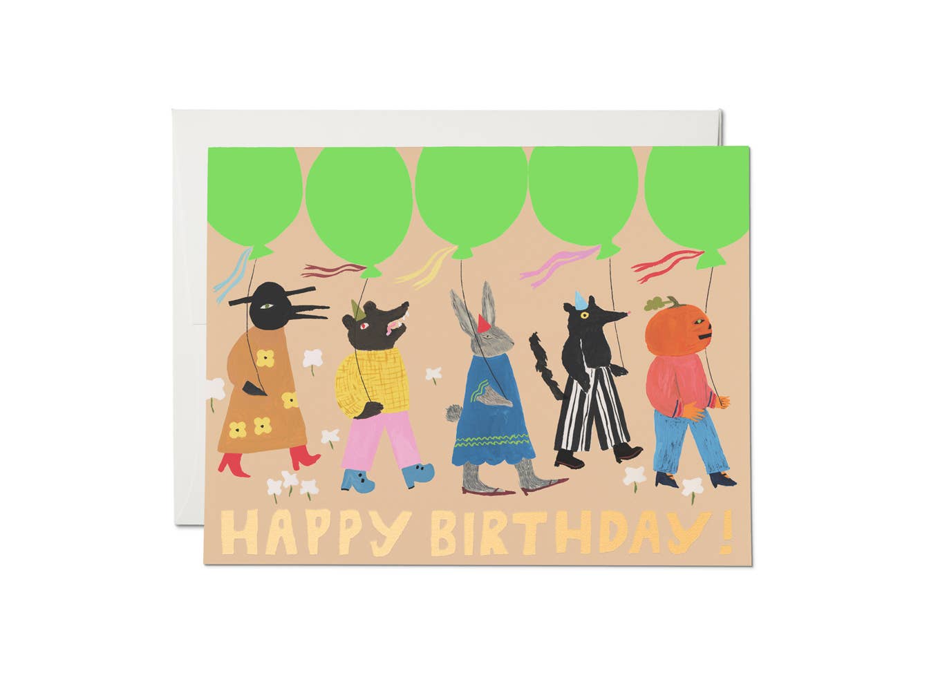 "Birthday March" Greeting Card