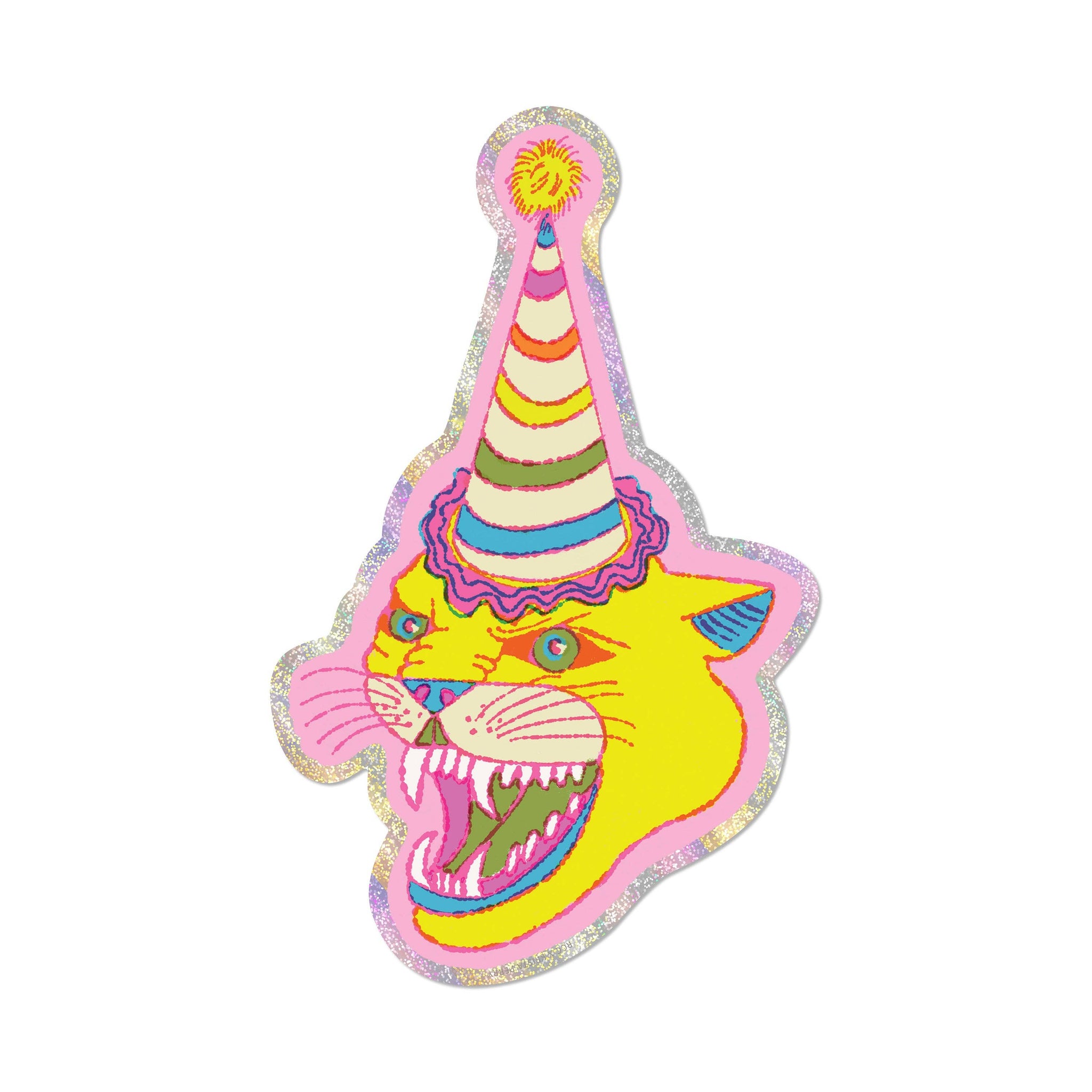 "Party Hat Cat" Sticker
