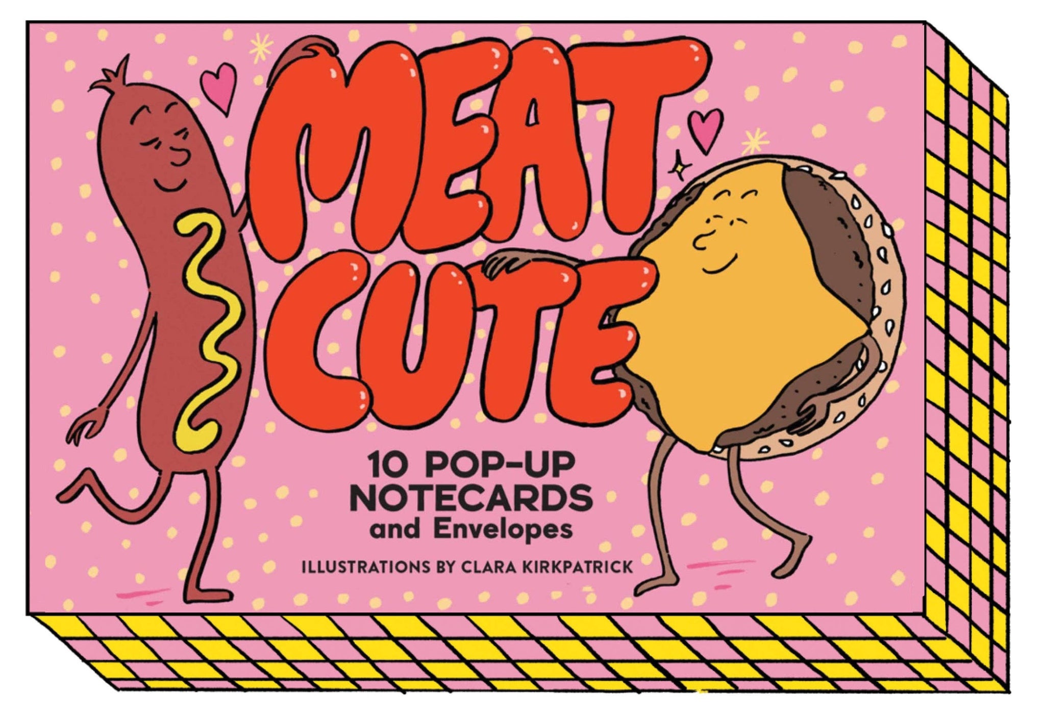 Meat Cute: 10 Pop-Up Notecards and Envelopes