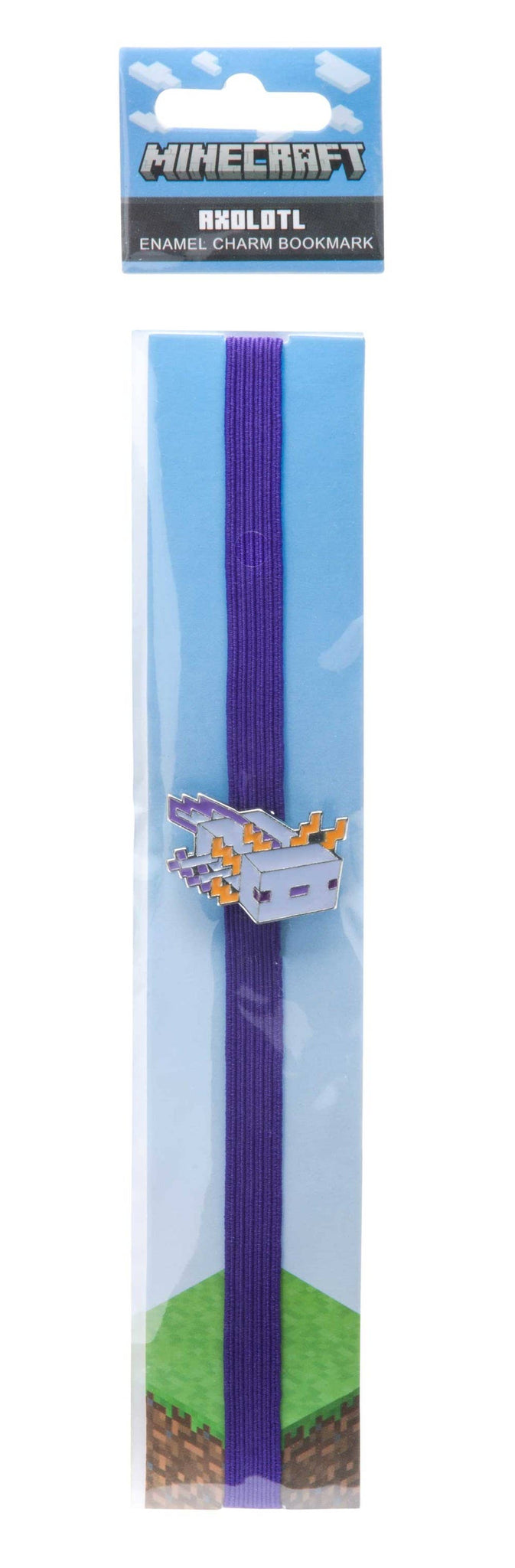 "Minecraft: Axolotl" Elastic Band Bookmark