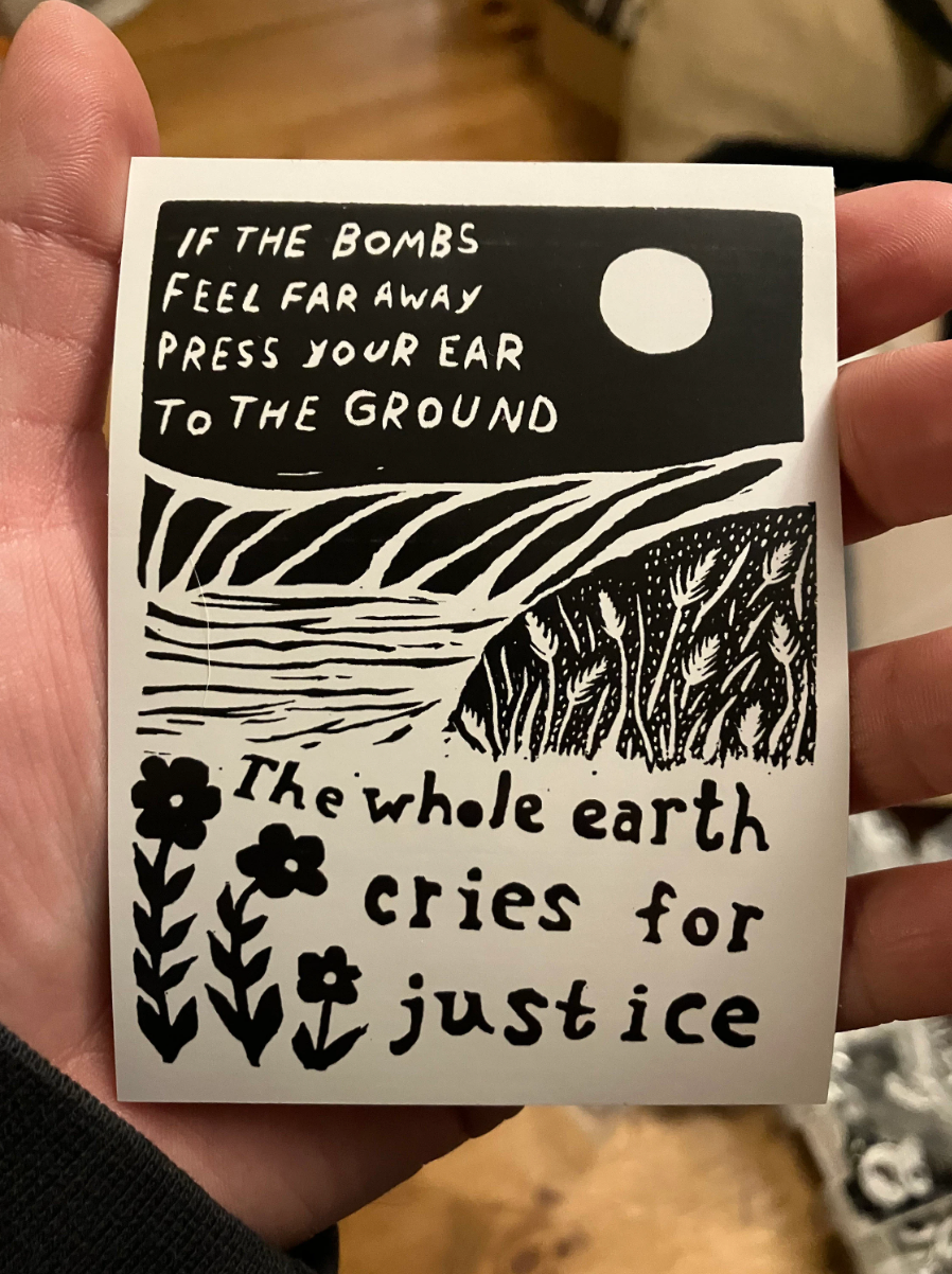 "Earth Cries for Justice" Sticker