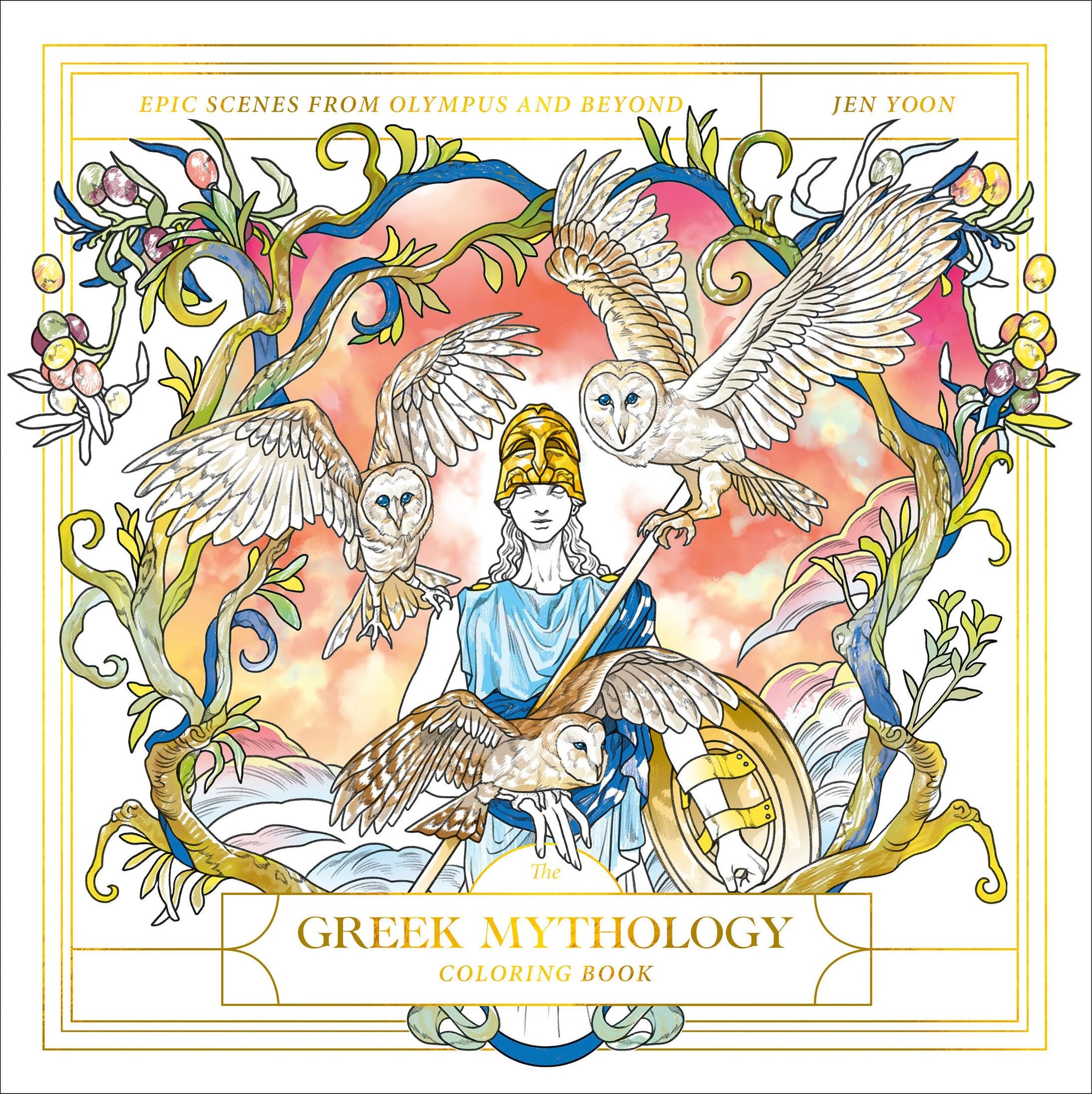 Greek Mythology Coloring Book: Epic Scenes from Olympus and Beyond - Yoon, Jen Cover Image