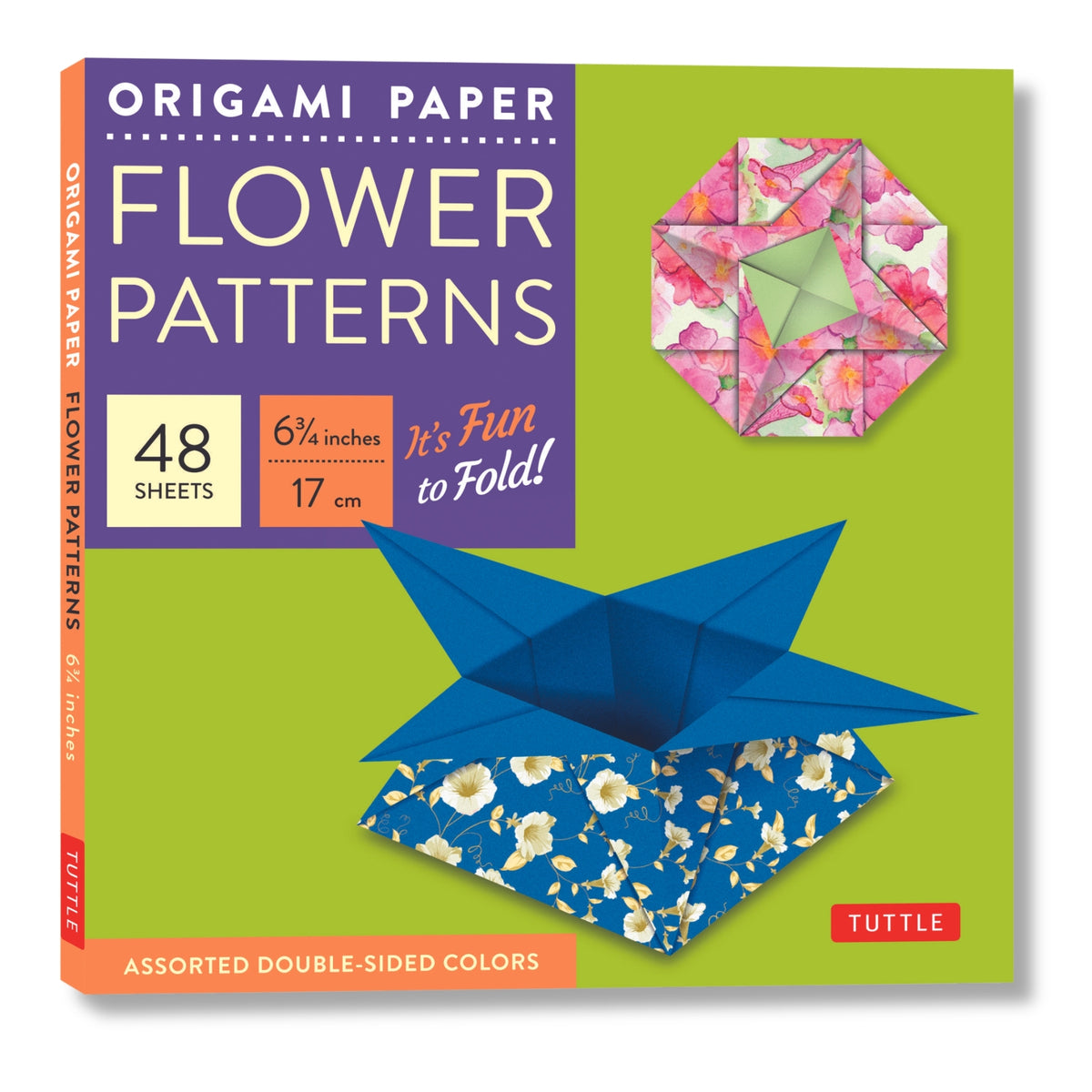Origami Paper: Flower Patterns (48 Sheets, 6.75 Inch)