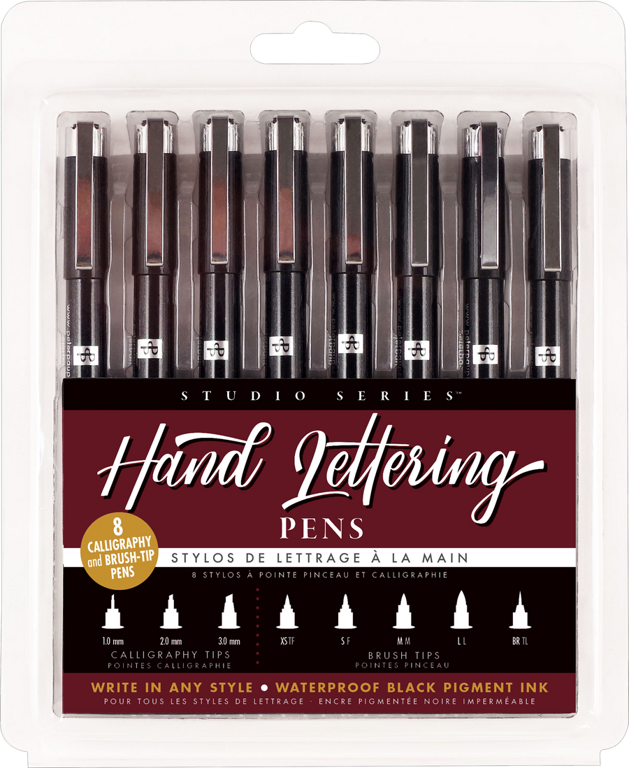Studio Series: Hand Lettering Calligraphy Pens (Set of 8)