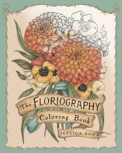 Floriography Coloring Book - Roux, Jessica Cover Image