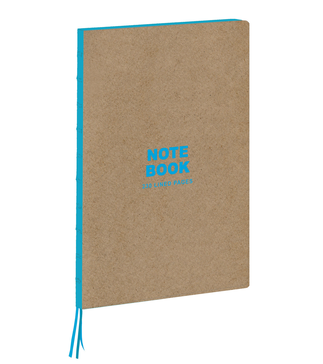 "Kraft and Neon Blue" BIG Hardcover A4 Notebook