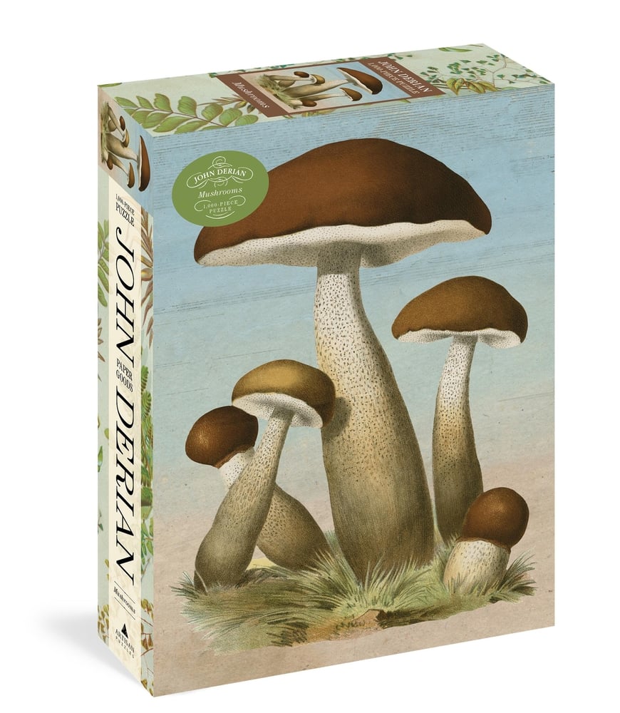 John Derian Paper Goods: "Mushrooms" Puzzle (1000 Piece)