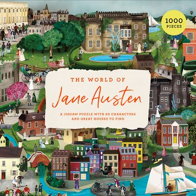 "The World of Jane Austen" Puzzle with 60 Characters & Great Houses to Find - 1000 Piece