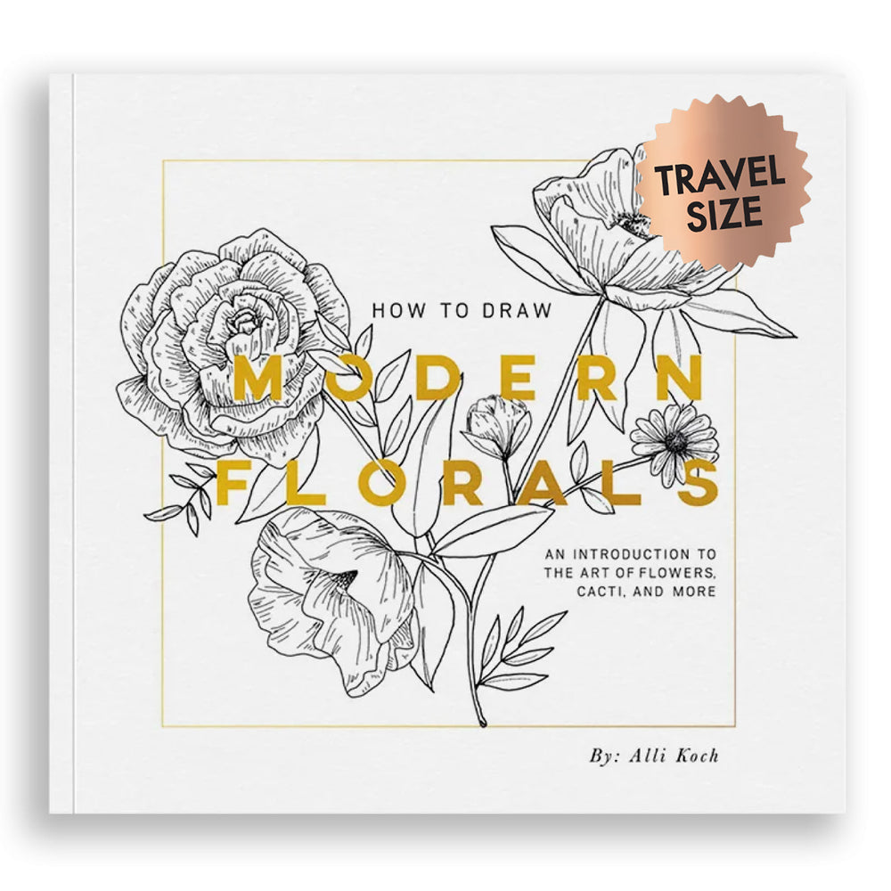 How to Draw Modern Florals (Mini): A Pocket-Sized Road Trip Book - Koch, Alli