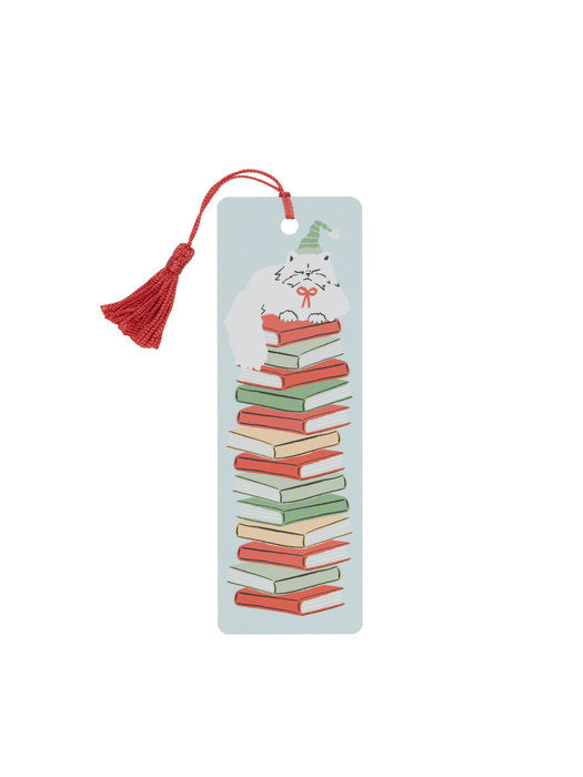 "Holiday Cat Stack" Bookmark